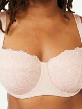 FF Lace Balconette Bra pink Sizes 42DDD